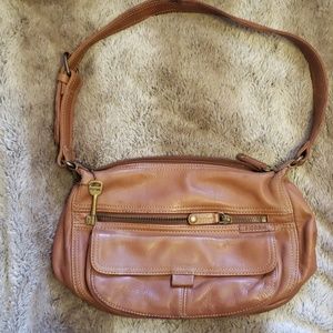 Fossil leather mini shoulder bag